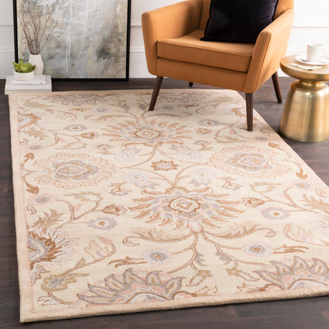 Image of Surya Caesar Traditional Cream, Camel, Taupe, Denim, Medium Gray, Clay Rugs CAE-1109