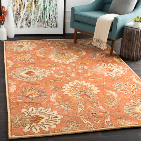 Image of Surya Caesar Traditional Terracotta, Burnt Orange, Sage, Clay, Olive, Moss, Camel, Taupe, Dark Brown Rugs CAE-1112