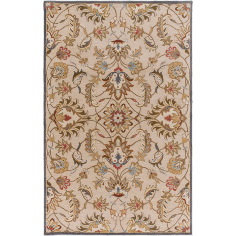 Image of Surya Caesar Traditional Butter, Tan, Burnt Orange, Camel, Charcoal, Bright Yellow, Medium Gray Rugs CAE-1118