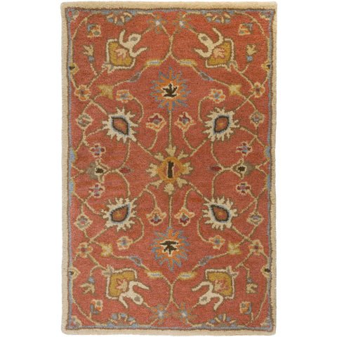 Image of Surya Caesar Traditional Clay, Camel, Burnt Orange, Khaki, Aqua, Black, Tan, Taupe Rugs CAE-1119