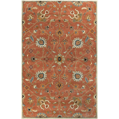 Image of Surya Caesar Traditional Clay, Camel, Burnt Orange, Khaki, Aqua, Black, Tan, Taupe Rugs CAE-1119