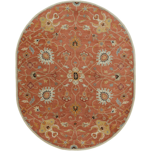 Image of Surya Caesar Traditional Clay, Camel, Burnt Orange, Khaki, Aqua, Black, Tan, Taupe Rugs CAE-1119