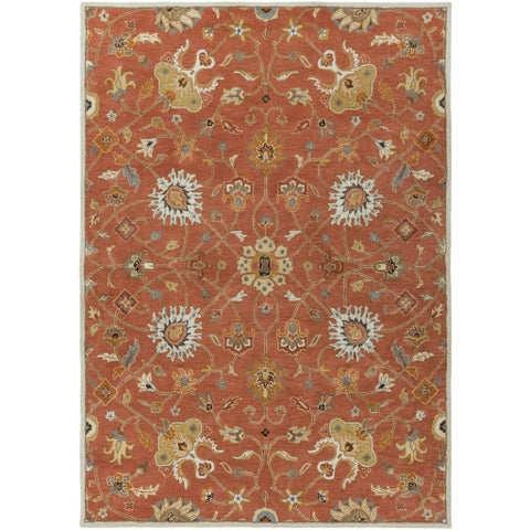 Image of Surya Caesar Traditional Clay, Camel, Burnt Orange, Khaki, Aqua, Black, Tan, Taupe Rugs CAE-1119