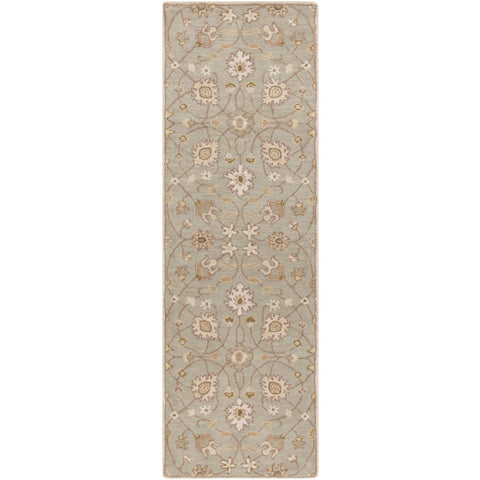 Image of Surya Caesar Traditional Khaki, Medium Gray, Grass Green, Dark Green, Mauve, Wheat, Moss Rugs CAE-1121