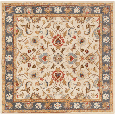 Image of Surya Caesar Traditional Bright Yellow, Denim, Camel, Tan, Dark Brown, Burnt Orange Rugs CAE-1125