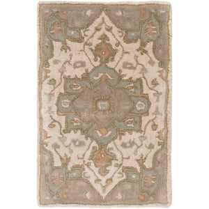 Surya Caesar Traditional Khaki, Medium Gray, Light Gray, Camel, Sage, Dark Brown Rugs CAE-1143