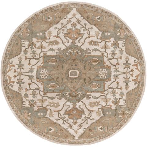 Image of Surya Caesar Traditional Khaki, Medium Gray, Light Gray, Camel, Sage, Dark Brown Rugs CAE-1143