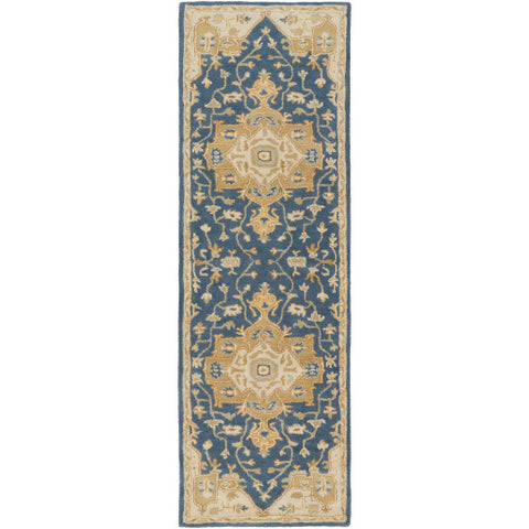 Image of Surya Caesar Traditional Navy, Ivory, Medium Gray, Tan Rugs CAE-1145