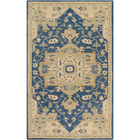 Image of Surya Caesar Traditional Navy, Ivory, Medium Gray, Tan Rugs CAE-1145