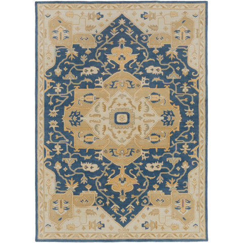 Image of Surya Caesar Traditional Navy, Ivory, Medium Gray, Tan Rugs CAE-1145