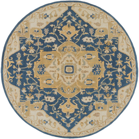 Image of Surya Caesar Traditional Navy, Ivory, Medium Gray, Tan Rugs CAE-1145