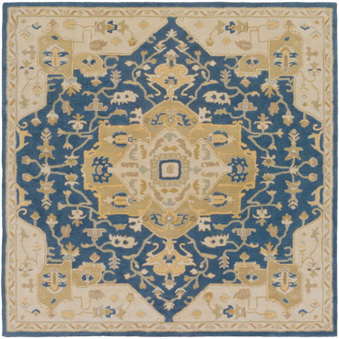 Image of Surya Caesar Traditional Navy, Ivory, Medium Gray, Tan Rugs CAE-1145