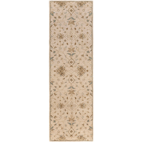 Image of Surya Caesar Traditional Khaki, Medium Gray, Light Gray, Camel, Sage, Dark Brown Rugs CAE-1152