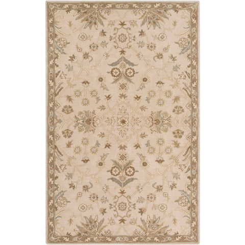 Image of Surya Caesar Traditional Khaki, Medium Gray, Light Gray, Camel, Sage, Dark Brown Rugs CAE-1152