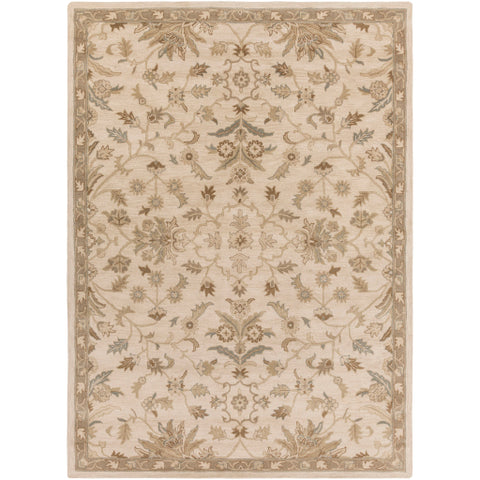 Image of Surya Caesar Traditional Khaki, Medium Gray, Light Gray, Camel, Sage, Dark Brown Rugs CAE-1152