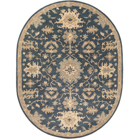 Image of Surya Caesar Traditional Navy, Tan, Teal, Beige, Olive Rugs CAE-1154