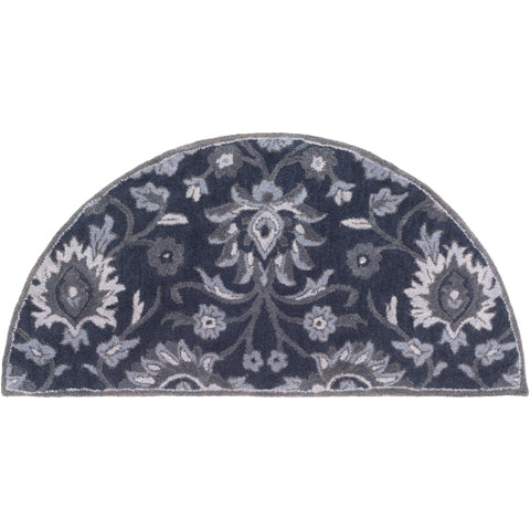 Image of Surya Caesar Traditional Navy, Charcoal, Medium Gray, Denim Rugs CAE-1191