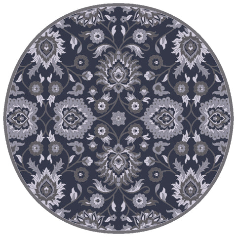 Image of Surya Caesar Traditional Navy, Charcoal, Medium Gray, Denim Rugs CAE-1191