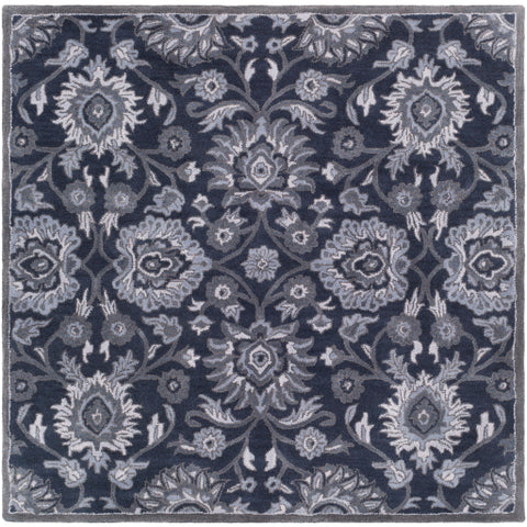 Image of Surya Caesar Traditional Navy, Charcoal, Medium Gray, Denim Rugs CAE-1191