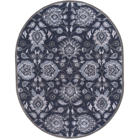 Image of Surya Caesar Traditional Navy, Charcoal, Medium Gray, Denim Rugs CAE-1191