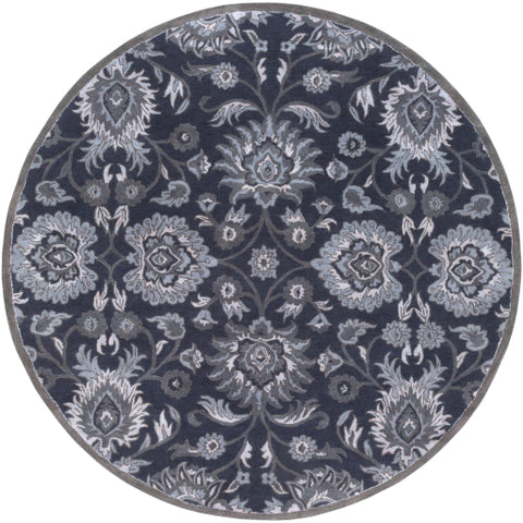 Image of Surya Caesar Traditional Navy, Charcoal, Medium Gray, Denim Rugs CAE-1191