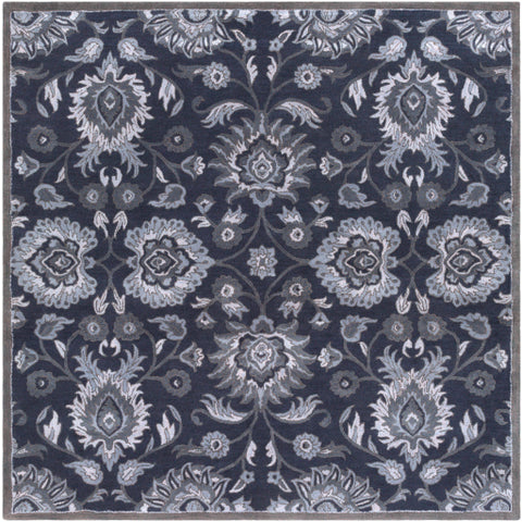 Image of Surya Caesar Traditional Navy, Charcoal, Medium Gray, Denim Rugs CAE-1191