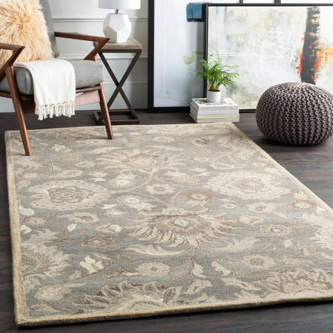 Image of Surya Caesar Traditional Taupe, Camel, Cream, Light Gray, Dark Brown Rugs CAE-1195