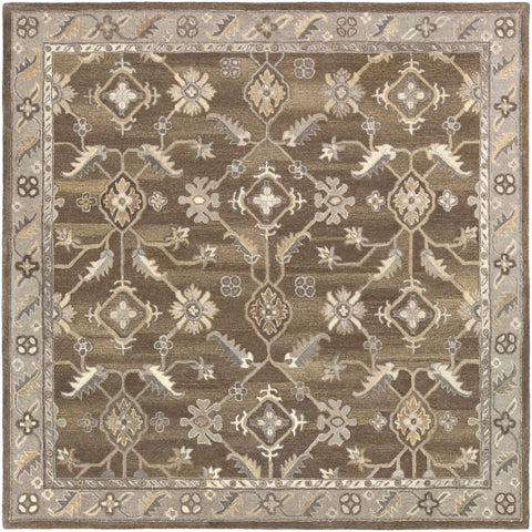 Image of Surya Caesar Traditional Dark Brown, Charcoal, Taupe, Khaki, Beige, Camel, Black Rugs CAE-1200