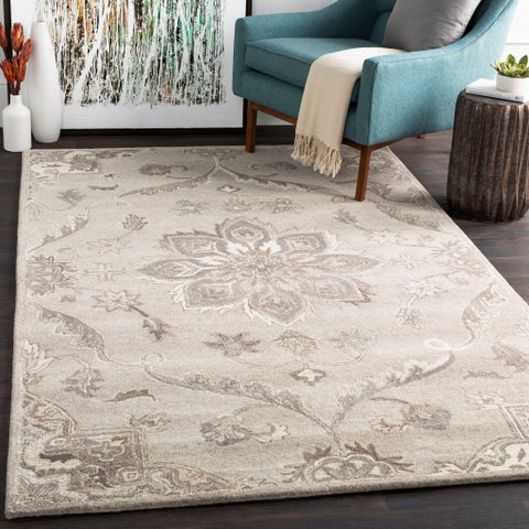 Image of Surya Caesar Traditional Taupe, Charcoal, Beige, Dark Brown, Khaki, Black, Camel Rugs CAE-1201