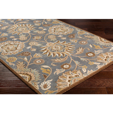 Image of Surya Caesar Traditional Denim, Dark Brown, Sage, Khaki, Mustard, Tan, Beige Rugs CAE-1202