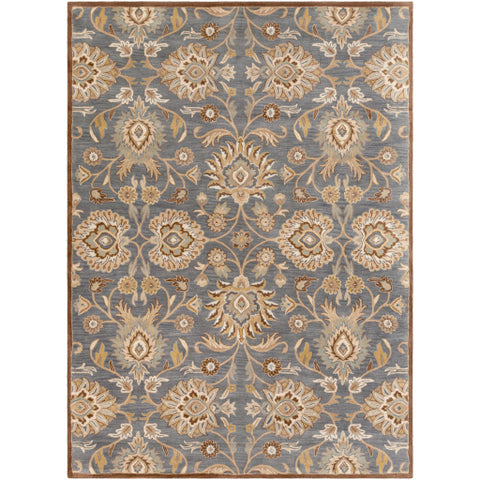 Image of Surya Caesar Traditional Denim, Dark Brown, Sage, Khaki, Mustard, Tan, Beige Rugs CAE-1202