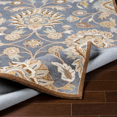 Image of Surya Caesar Traditional Denim, Dark Brown, Sage, Khaki, Mustard, Tan, Beige Rugs CAE-1202