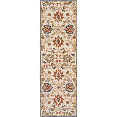 Image of Surya Caesar Traditional Rust, Burgundy, Denim, Sage, Tan, Khaki, Cream Rugs CAE-1204