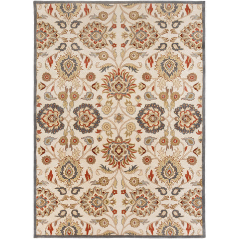 Image of Surya Caesar Traditional Rust, Burgundy, Denim, Sage, Tan, Khaki, Cream Rugs CAE-1204