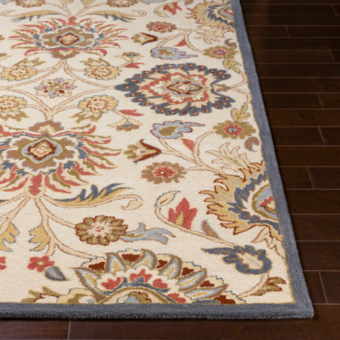 Image of Surya Caesar Traditional Rust, Burgundy, Denim, Sage, Tan, Khaki, Cream Rugs CAE-1204