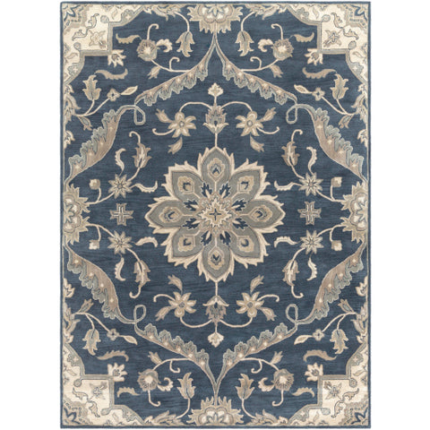 Image of Surya Caesar Traditional Navy, Khaki, Beige, Sage, Tan Rugs CAE-1207