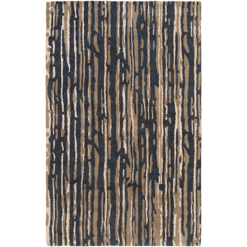 Image of Surya Modern Classics Modern Black, Cream, Tan, Dark Brown Rugs CAN-2075