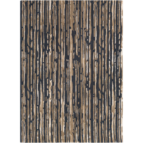 Image of Surya Modern Classics Modern Black, Cream, Tan, Dark Brown Rugs CAN-2075