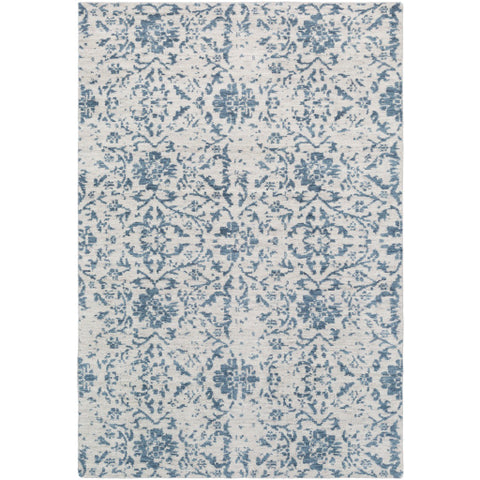 Image of Surya Claude Traditional Denim, Ivory Rugs CAU-1001