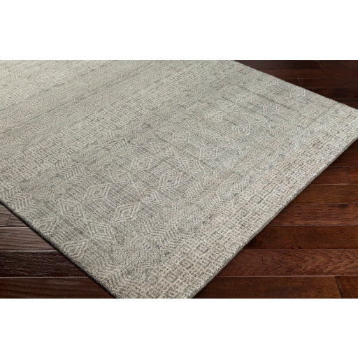 Surya Claude Global Dark Green, Beige Rugs CAU-1003