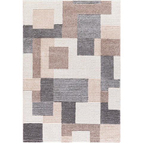 Image of Surya Cielo Modern Light Gray, Medium Gray, Beige, Charcoal, Camel, White Rugs CEL-2306