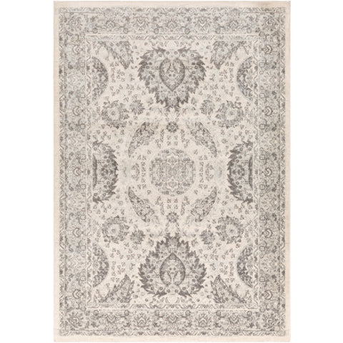 Image of Surya Chester Traditional Light Gray, Medium Gray, Khaki Rugs CHE-2300