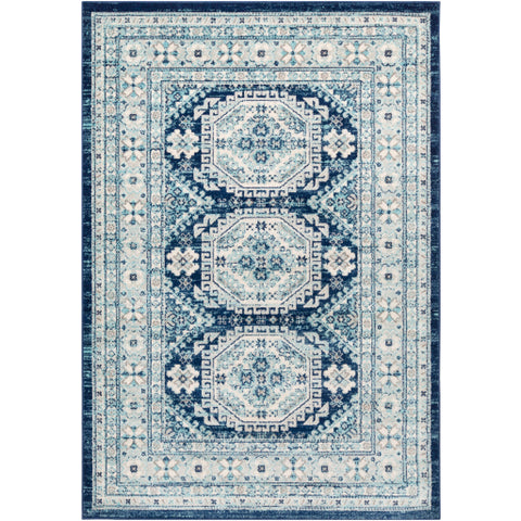 Image of Surya Chester Global Dark Blue, Aqua, Khaki, Light Gray, Medium Gray Rugs CHE-2311