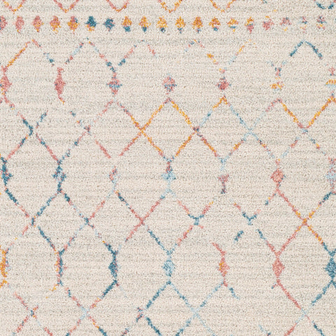 Image of Surya Chester Global Ivory, Medium Gray, Teal, Bright Red, Saffron, Pale Blue Rugs CHE-2369