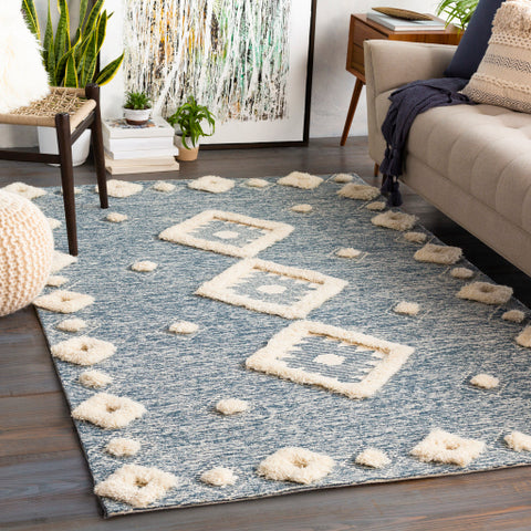 Image of Surya Cherokee Global Navy, Cream Rugs CHK-2301