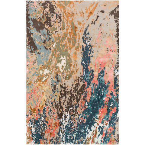 Image of Surya Chemistry Modern Navy, Camel, Olive, Bright Pink, Aqua, Taupe, Dark Brown Rugs CHM-2002