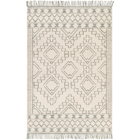 Image of Surya Cheyenne Global Cream, Medium Gray, Charcoal Rugs CHY-2303