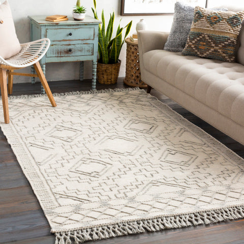 Image of Surya Cheyenne Global Cream, Medium Gray, Charcoal Rugs CHY-2303