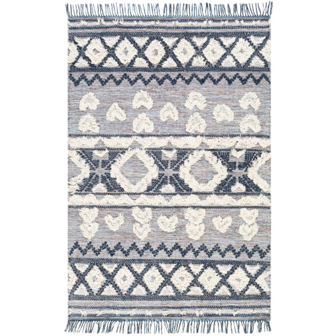 Image of Surya Cheyenne Global Navy, Denim, Sky Blue, Camel, Cream Rugs CHY-2307