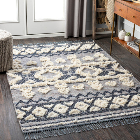 Image of Surya Cheyenne Global Navy, Denim, Sky Blue, Camel, Cream Rugs CHY-2307